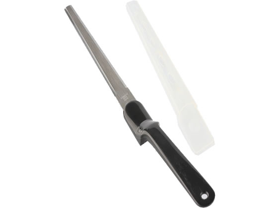 ニッケン刃物 しなるペーパーナイフ 安全キャップ付き ブラック レターオープナー カッターナイフ