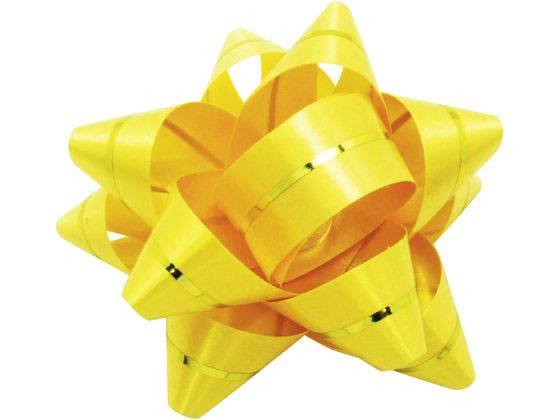 【レビュー投稿で100円OFFクーポン】【お取り寄せ】ササガワ リボンフラワー 小 黄 100個入 38-2550 シール シール台 包装紙 包装 ラッピング