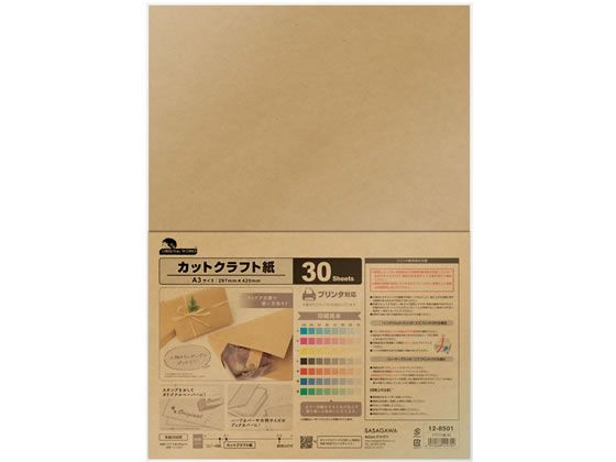 【レビュー投稿で100円OFFクーポン】【お取り寄せ】ササガワ オリジナルワークス カットクラフト紙 A3 ..