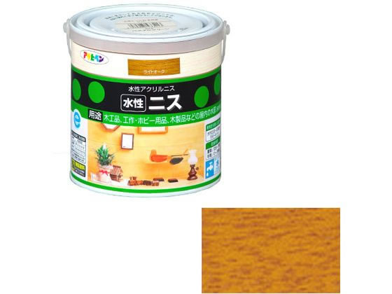 【レビュー投稿で100円OFFクーポン】【お取り寄せ】アサヒペン 水性ニス 0.7L ライトオーク ニス 塗装 養生 内装 土木 建築資材