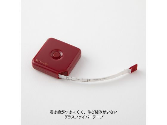 【レビュー投稿で100円OFFクーポン】ミドリ(デザインフィル) XS メジャー 1.5m えんじ 35533006 巻尺 メジャー 測定 作業