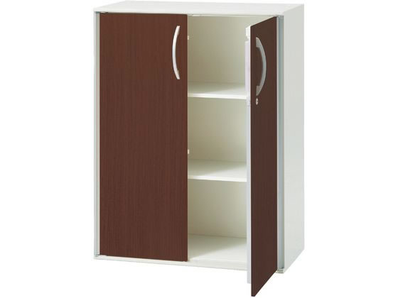 【マラソン限定★ポイント2倍】【メーカー直送】プラス XFストレージ 保管庫 木目扉 下置き マホガニー H1050mm【代引不可】【組立・設置・送料無料】両開き書庫 スチールキャビネット ロッカー オフィス家具