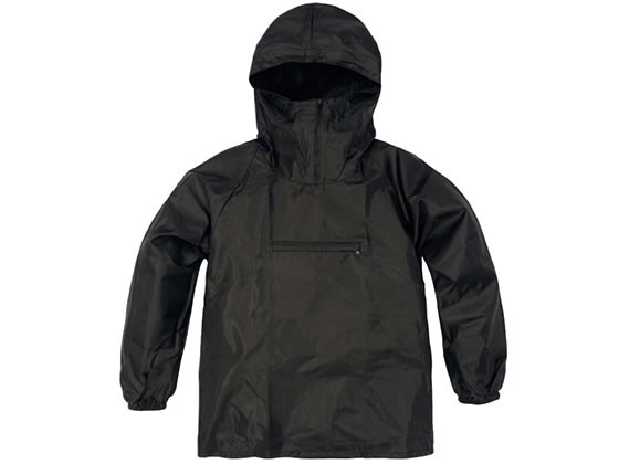 【お取り寄せ】弘進ゴム 男女兼用ポリパーカー PP-11 ブラック 3L H0011AB ヤッケ レインウェア ウィンドブレーカー ユニフォーム
