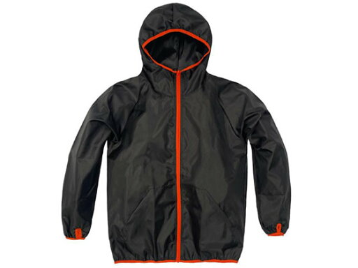 【スーパーSALE限定★2,000円クーポン&11日9:59迄ポイント2倍】【お取り寄せ】弘進ゴム 前開きリップストップパーカーFRP-14 ブラック L H0014AA ヤッケ レインウェア ウィンドブレーカー ユニフォーム