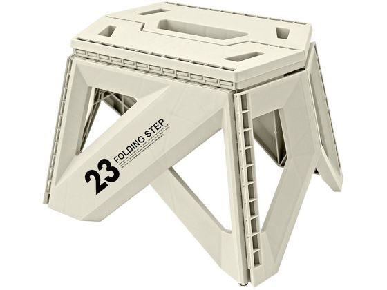 【レビュー投稿で100円OFFクーポン】【お取り寄せ】トレードワン セノ・ビーソリッド LGシリーズ 23cm ライトグレー 30766 踏み台 折りたたみ式 はしご 作業