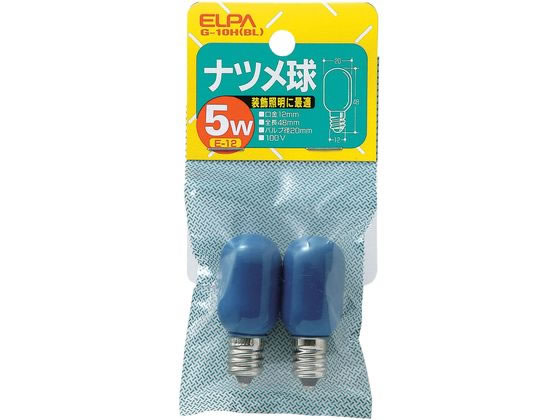 Filament Lamps - 【マラソン限定★ポイント2倍】【お取り寄せ】朝日電器 ナツメ球 5W 青 G-10H(BL) 電球 白熱電球 蛍光灯 ライト 照明器具 家電