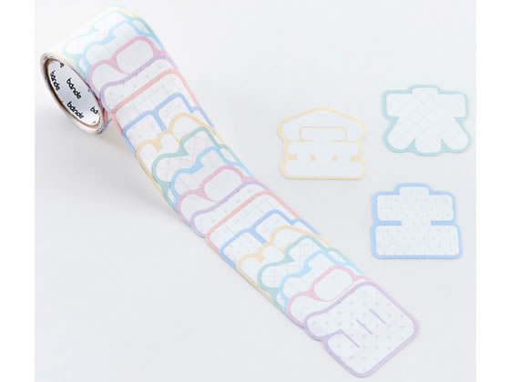 【レビュー投稿で100円OFFクーポン】【お取り寄せ】bande 書けるロールステッカー 月火水木金土日 BDA706 デコレーション用マスキングテープ シールタイプ デコレーショングッズ