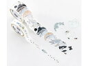 【レビュー投稿で100円OFFクーポン】bande マスキングロールステッカー ゆるねこさんぽ BDA703 デコレーション用マスキングテープ シールタイプ デ...