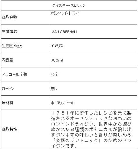 【お取り寄せ】サッポロビール ボンベイ・ドライ 700ml