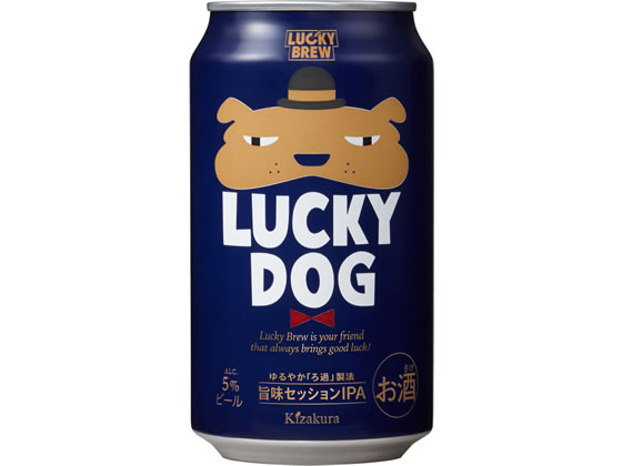 【お取り寄せ】黄桜 LUCKY DOG 5度 350ml