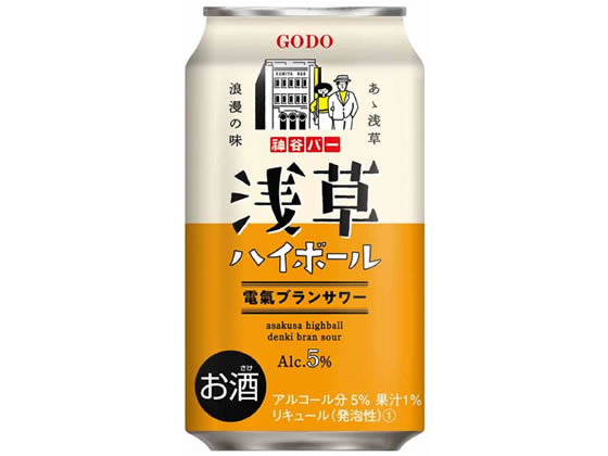 合同清酒 浅草ハイボール 電氣ブランサワー 350ml 5度