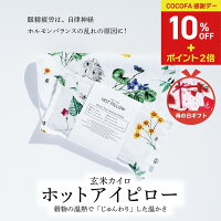 ＜感謝デー・10％OFF+P2倍＞母の日ギフト COCOFA　玄米カイロ 目元用＆カバー【ボ...