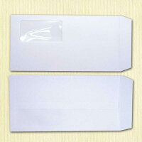 長3封筒窓付ケント白封筒紙厚100g【100枚】長形3号/長3/激安/A4三つ折り/120×235