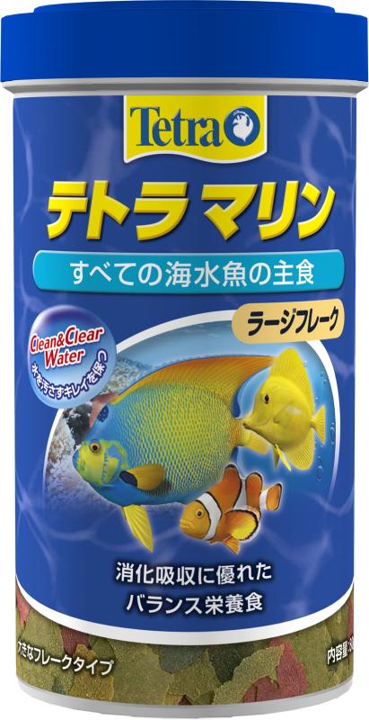 テトラ (Tetra) マリンラージフレーク 80g すべての海水魚の主食 消化吸収に優れたバランス栄養食 水を汚さずキレイを保つ 海水魚 エサ