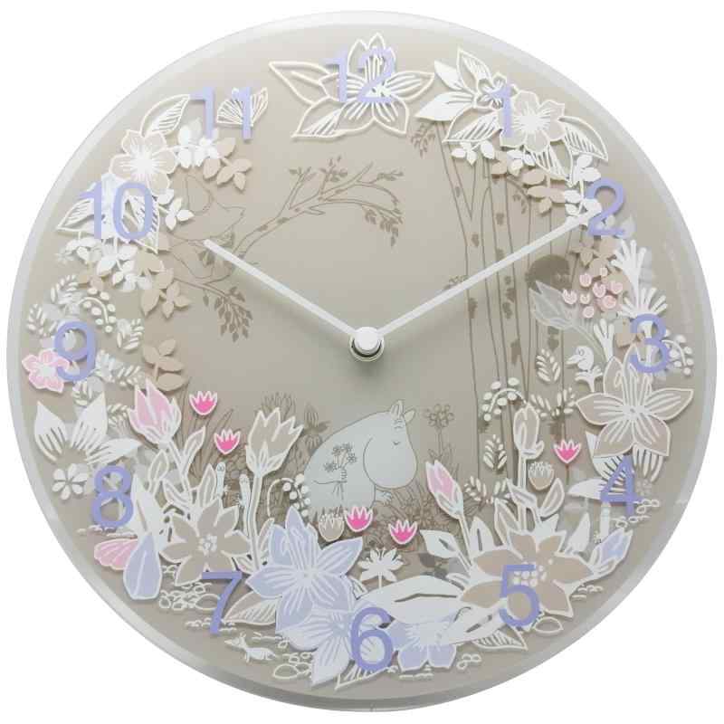 Moomin timepieces (ムーミンタイムピーシーズ) ムーミン Wall Clock Moomin Picking Flowers MTP030009