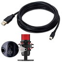 ienzaロング10フィート Mini-B USBケーブルコードワイヤー HyperX Qu& USBコンデンサーゲーミングマイク用 (注:QuadCast S...