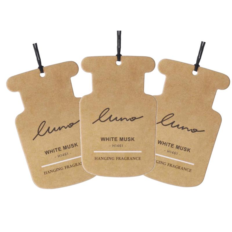 カーメイト(Carmate) 車用 部屋用 吊り下げ 消臭 芳香剤 3枚セット 【 ホワイトムスク N.】 ルーノ ハ..