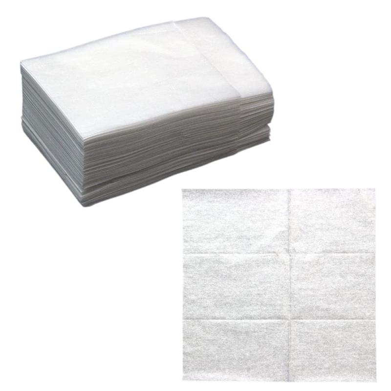 オザックス(Ozax) 6つ折り 紙ナプキン ストレート 1,000枚 (100枚入り×10袋)|業務用 使い捨て紙ナプキン 無地 白