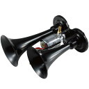 ジェットイノウエ(JET INOUE) DC24V ミニヤンキーホーン 低電流タイプ 長さ200mm トラックホーン ブラック 505565