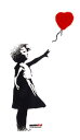 ゼネラルステッカー ブランダライズド BANKSY Balloon Girl ステッカー 透明素材 Lサイズ BNK-010