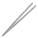 TITECOUGO 超軽量チタン箸アウトドア箸キャンピング箸 23cm Titanium Chopsticks スクエア キャンプ BBQ 角箸 菜箸 角型 滑り止め 携帯箸 サンドブラスト 中空構造 食洗機対応 ペア Camping 1膳 箸袋付き