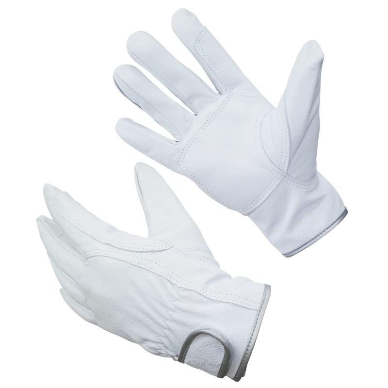 [ACE] 作業手袋 山羊本革手袋 マジックテープ Mサイズ AG041