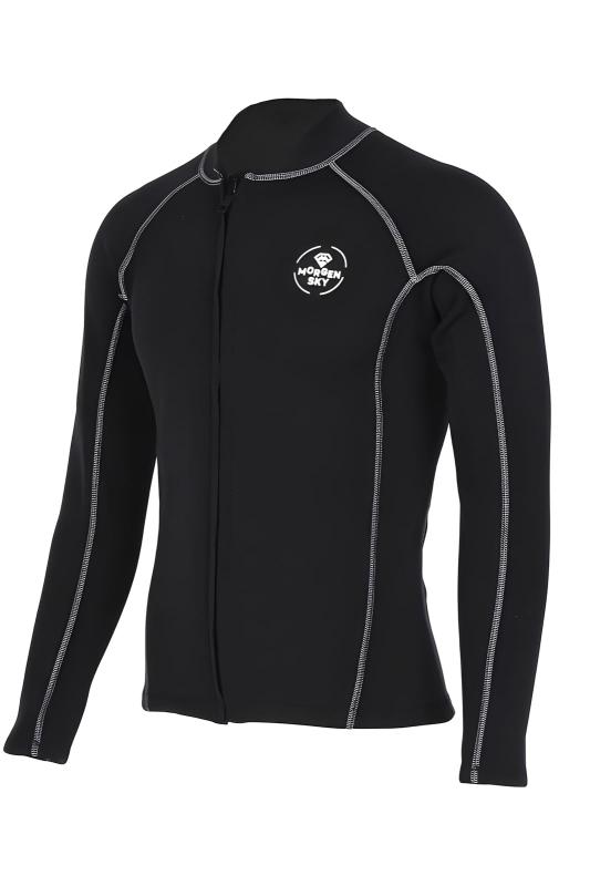 MORGEN SKY ウェットスーツ 2mm フロントジッパー 長袖ジャケット 上着 防寒防風 水陸両用 オートバイ..