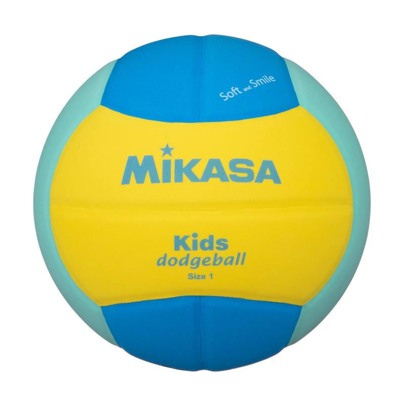 ミカサ(MIKASA) スマイル ドッジボール 1号 (幼児~小学生向け) 150g 黄/青/緑 SD10-YLG 推奨内圧0.10~0..