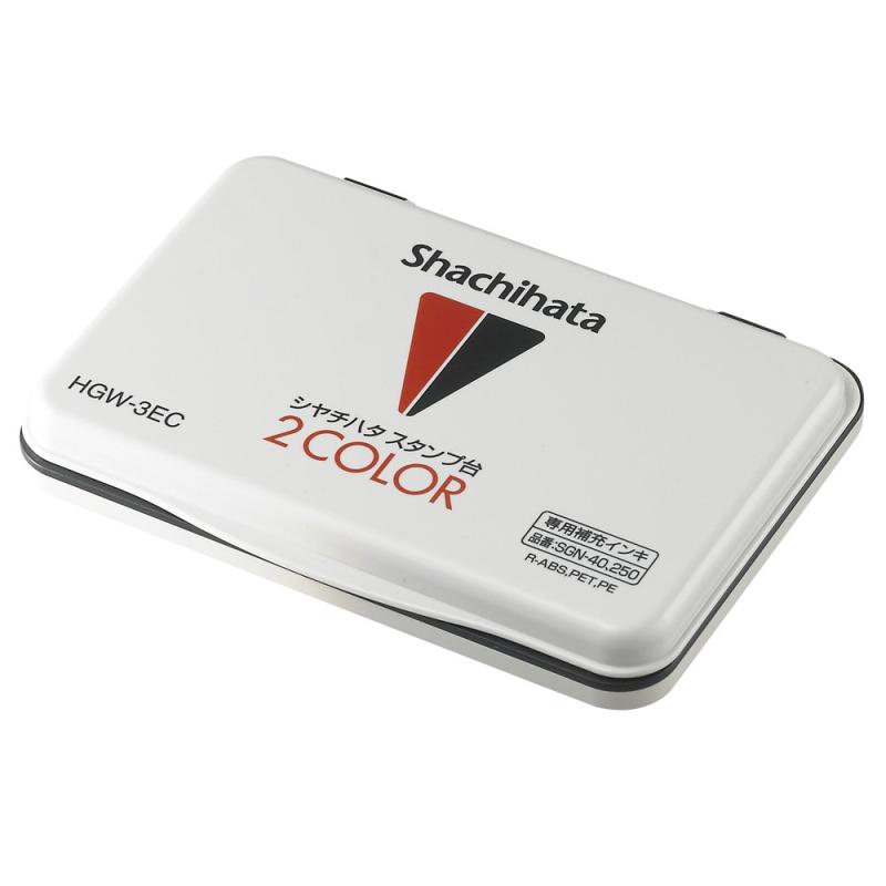 シャチハタ シヤチハタ スタンプ台 HGW-3EC 2color 赤/黒