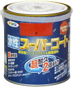 アサヒペン 塗料 ペンキ 水性スーパーコート 0.7L 赤 水性 多用途 ツヤあり 1回塗り 超耐久 ロングライフペイント 特殊フッ素樹脂配合 サビドメ剤配合 ...