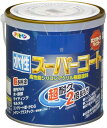 アサヒペン 塗料 ペンキ 水性スーパーコート 0.7L 青 水性 多用途 ツヤあり 1回塗り 超耐久 ロングライフペイント 特殊フッ素樹脂配合 サビドメ剤配合 ...