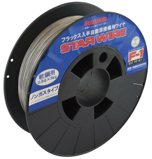 SUZUKIDノンガス軟鋼 0.8φ*3kg PF-51 SUZUKIDノンガス軟鋼 0.8φ*3kg PF-51
