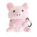 UnnFiko Airpods1/2 ケース Airpods対応 かわいいピグレット 牛の柔らかい毛皮 ふわふわケースカバー キーホルダー付き (Airpods...