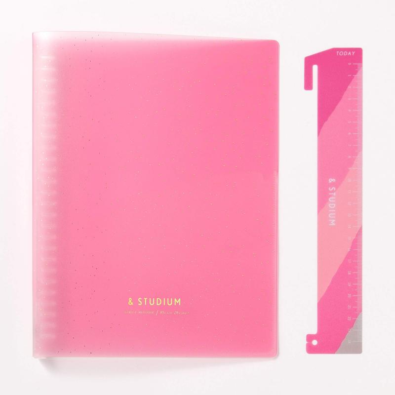 Ͻ 롼꡼եХ BINDER for self-study &STUDIUM PINK GAB-01