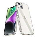 iPhone 14 ケース クリア 耐衝撃 TPU 透明 アイフォン14 薄型 バンパー PC背面 カバー 米軍MIL規格取得 スマホケース レンズ保護 衝撃吸...