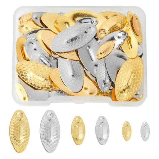 SUPERFINDINGS 3サイズ 72ピース ルアー釣りDIYキット 釣りブレード 釣り用スピナー メタルジグに付けて 長さ12/18/26mm 交換用ブレード スプーン ルアー材料 ルアー自作 メタルジグブレード スピナ SUPERFINDINGS 3サイズ 72ピース ルアー釣りDIYキット 釣りブレード 釣り用スピナー メタルジグに付けて 長さ12/18/26mm 交換用ブレード スプーン ルアー材料 ルアー自作 メタルジグブレード スピナ