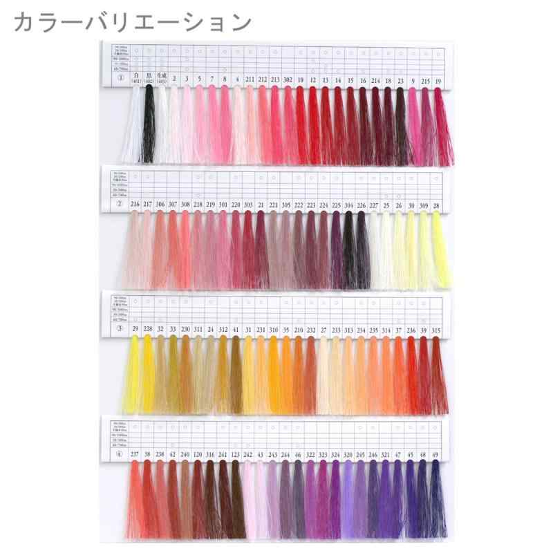 フジックス FUJIX シャッペスパン 普通地 用 ミシン糸 太さ 60番 200m巻 #355 紺系 F56 2