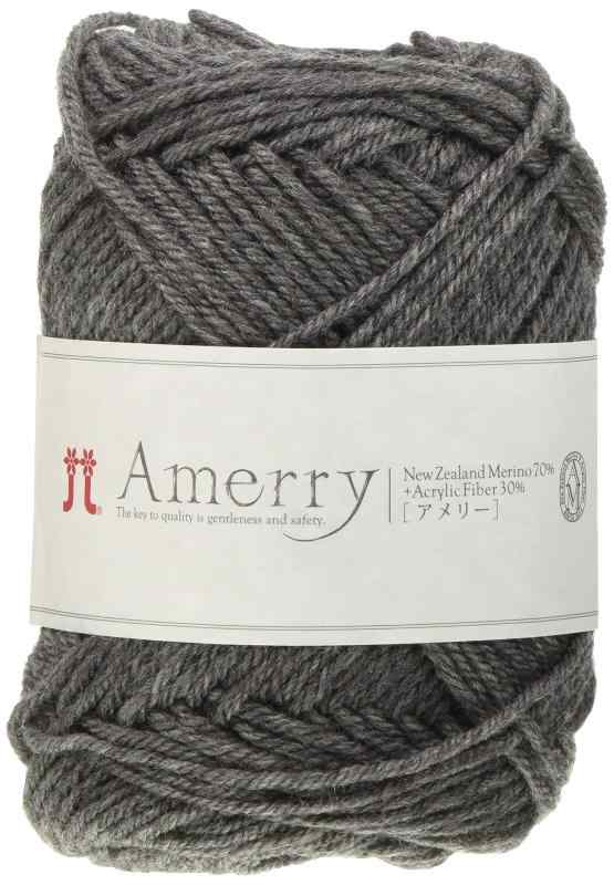 ハマナカ アメリー 毛糸 並太 col.30 グレー 系 40g 約110m 5玉セット 2261