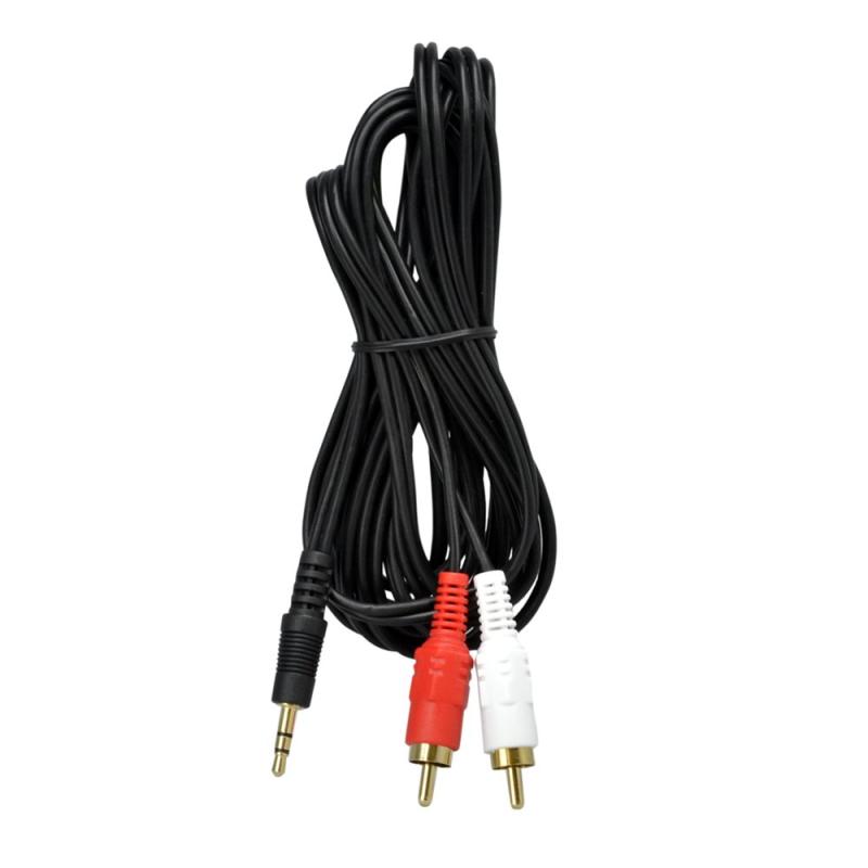 アクロス AUDIO変換ケーブル 3m ステレオミニプラグ3.5mm-RCAピン×2 AVC105