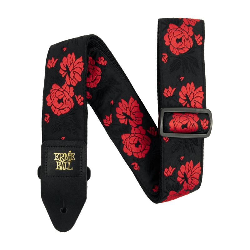 【正規品】 ERNIE BALL 5335 ギターストラップ JACQUARD STRAP TANGO ROSE ジャカード・ストラップ タンゴ・ローズ