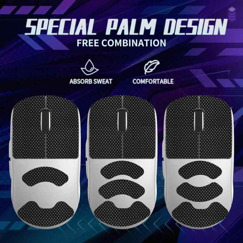 cocohi-nataのTALONGAMES マウスグリップ テープ Pulsar X2 用 極薄 0.5mm 優れる吸水性 アンチスリップ テープ ゲーミングマウス用 滑り止めグリップテープ カット済【日本正規品】｜アングル3