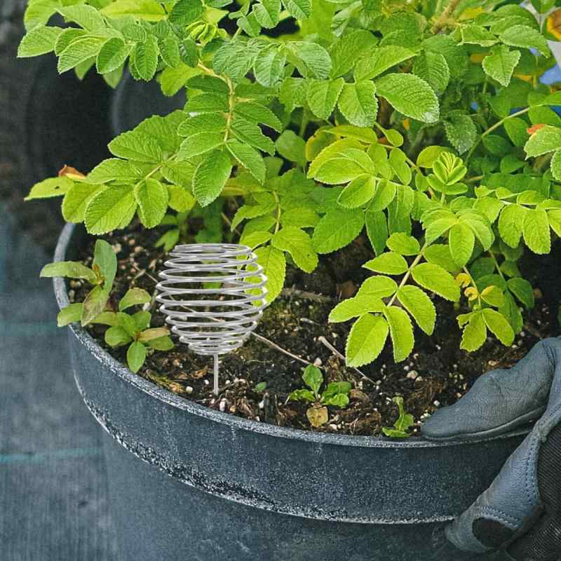 肥料バスケット ケース ボックス 箱 肥料入れ ステンレス 育苗用 10個セット 盆栽 花ポット 多肉植物 蘭用 栄養カップ コンテナ 庭 再利用可能 シルバー