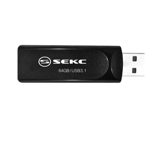 【 】SEKC USBメモリ 64GB 高速 USB 3.1対応(Type-A Gen 1) 最大読出速度105MB/s スライド式 ブラック SKD6764G 【 】SEKC USBメモリ 64GB 高速 USB 3.1対応(Type-A Gen 1) 最大読出速度105MB/s スライド式 ブラック SKD6764G