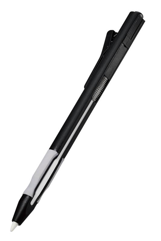 エレコム Apple Pencil 第2世代用ハードケース ノック式 ラバーグリップ クリップ付き ブラック TB-APE2KCBK