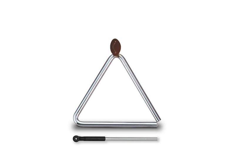 SUZUKI スズキ コンサートトライアングル ST-18 一辺18cm鋼に使われる太めの特殊スチールを採用しているので音のダイナミックレンジ(強弱の幅)を広く取れるため、強く鳴らしても弱く鳴らしても、余韻がキレイに残る濁りのない音を実現できています。紐をトライアングル本体に貫通させているので、持った時に本体が回転せず演奏しやすいのも特長です。透明感のある澄んだキレイな音は、演奏会での使用だけでなくリラクゼーションの場で癒しの音としても使われています。専用レザーケース(合皮)付。材質:特殊スチール、特殊焼入 寸法:一辺18cm 重量:387g 付属品:ビーター(SP-410)、レザーケース(合皮)