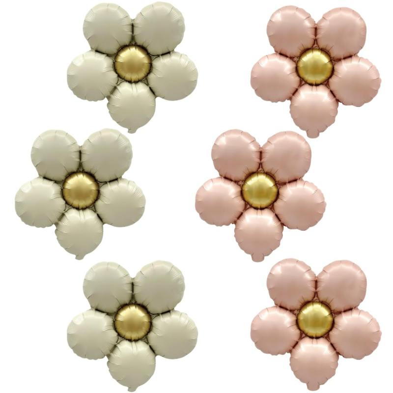 Balloon - 6 pcs flower バルーン 風船 Balloon 誕生日、結婚式、記念日などのパーティー装飾 (白色)