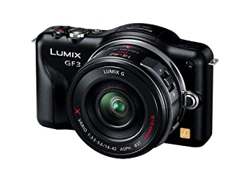 【中古】(非常に良い)パナソニック ミラーレス一眼カメラ LUMIX GF3 電動ズームキット エスプリブラック DMC-GF3X-K