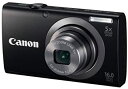 【中古】Canon デジタルカメラ PowerShot A2300 ブラック 光学5倍ズーム 約1600万画素 PSA2300(BK)
