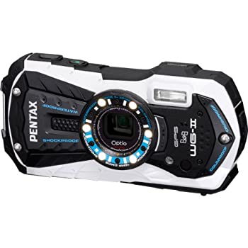 【中古】(非常に良い)PENTAX 防水デジタルカメラ Optio WG-2GPS (グロスホワイト) OPTIOWG-2GPSWH