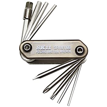【中古】(非常に良い)SK11 フォールディングレンチセット 折りたたみ収納 六角レンチ・ドライバー等 10本組 SFHW110B